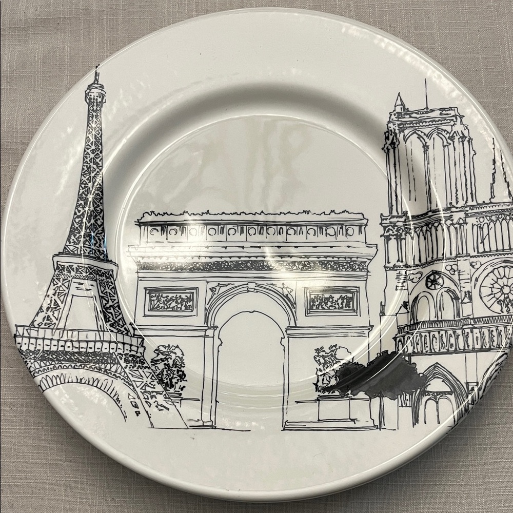 Set of 3 Royal Stafford 11” dinner plates - Paris